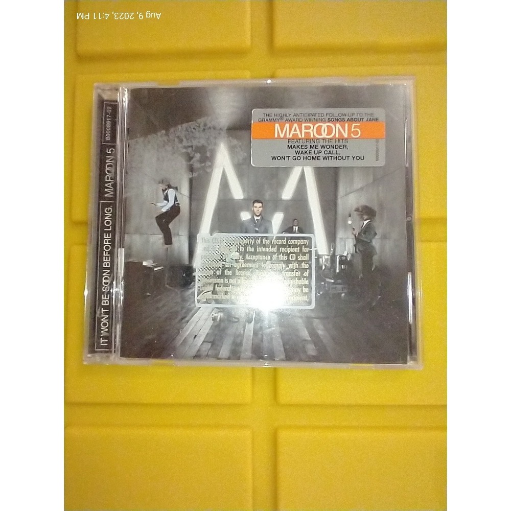 Maroon 5 It Won't Be Soon Before Long CD 2007 Pop A&M Octone 0602517331068